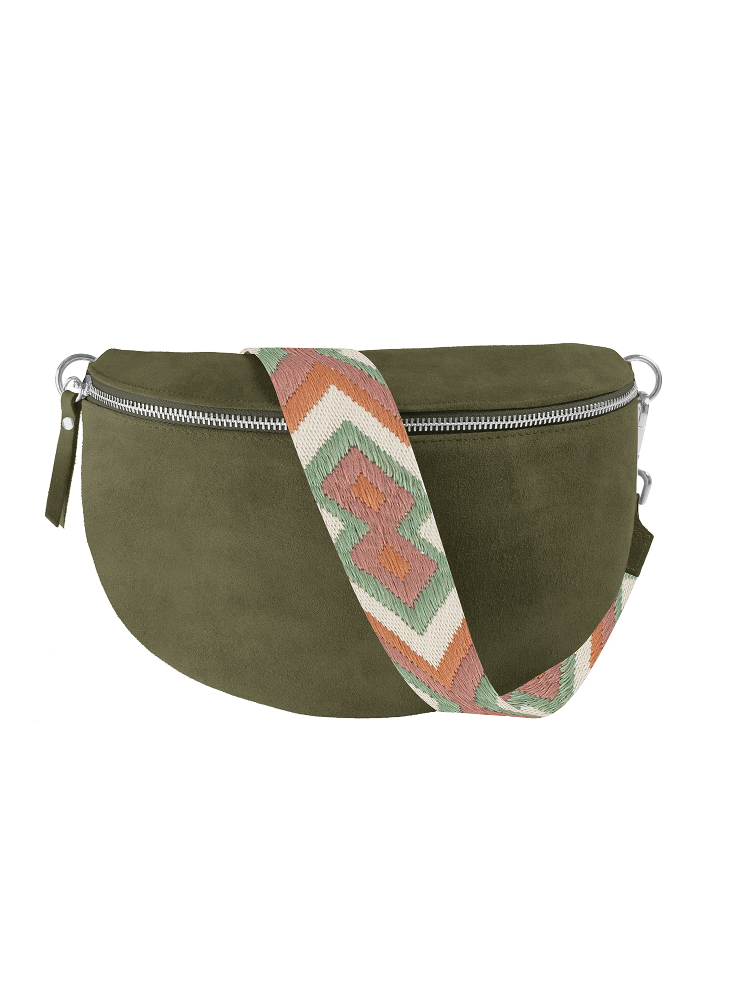 lePelou Gürteltasche 'ONDA large'‌‌‌‌ in Grün: Vorderseite