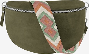 lePelou Gürteltasche 'ONDA large' in Grün: Vorderseite