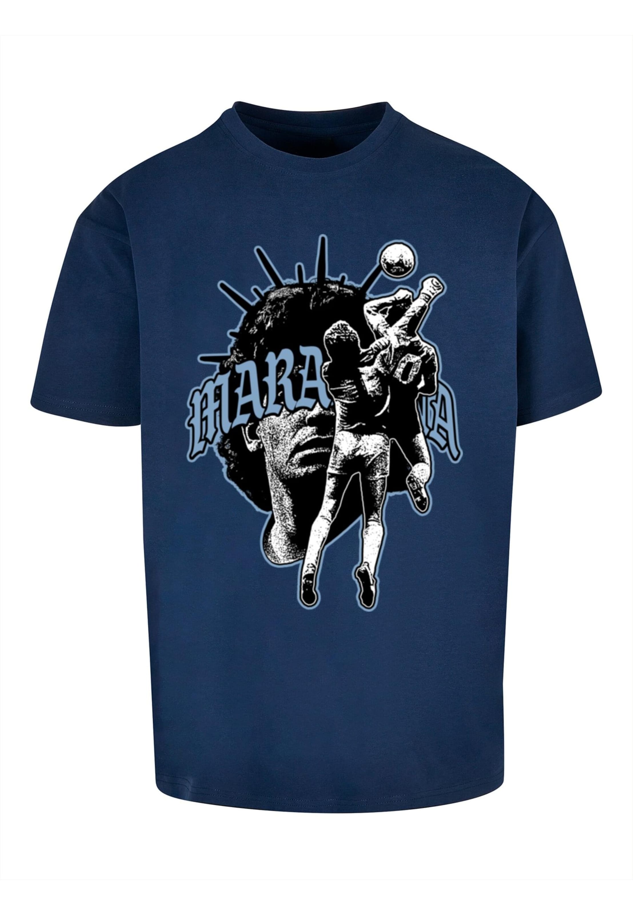 T-Shirt 'Hand Of God' MT Upscale en bleu : devant