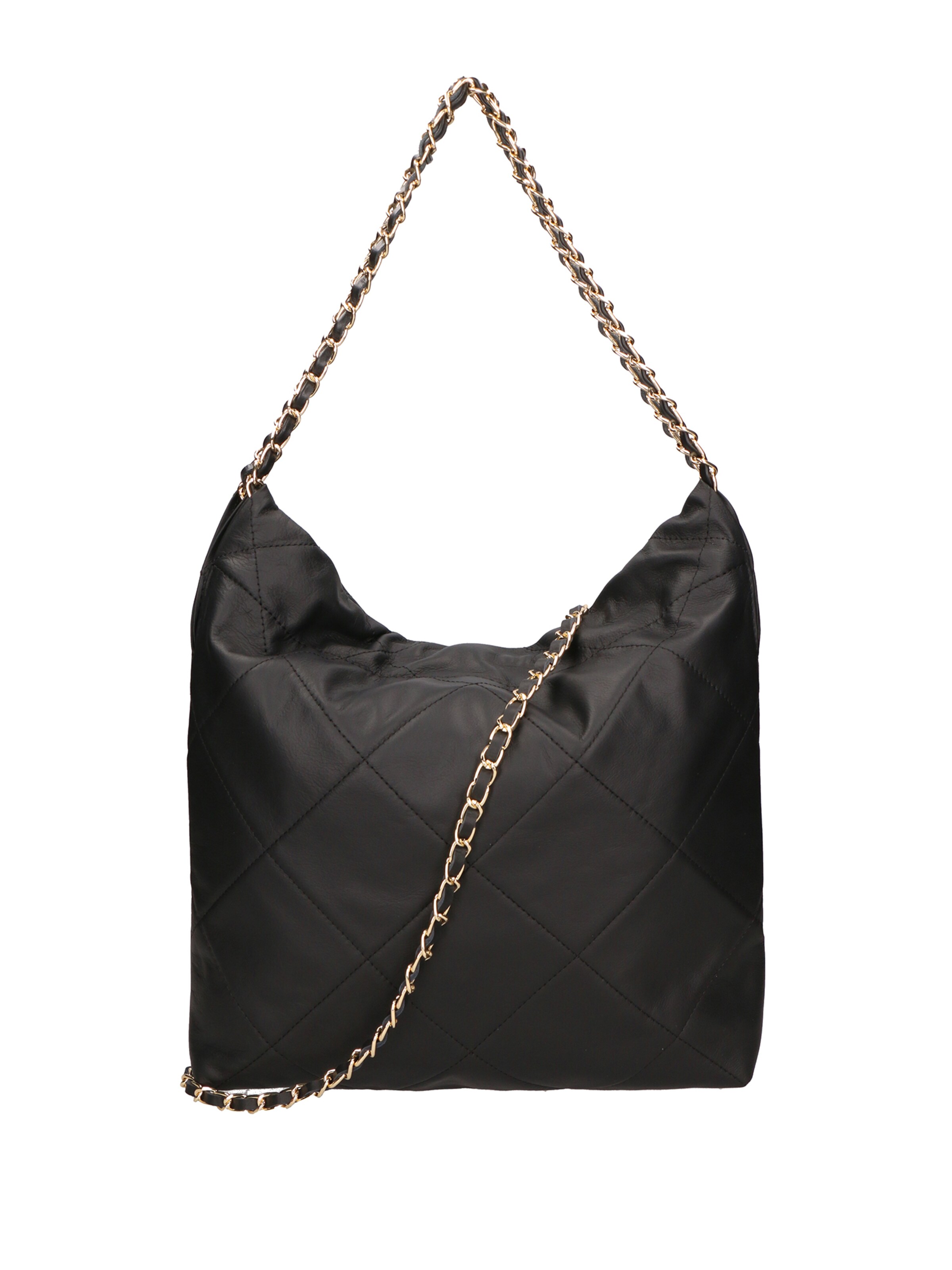 Borsa a spalla di Gave Lux in nero: frontale