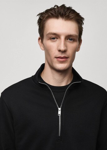 MANGO MAN Sweatshirt 'Winny' in Black