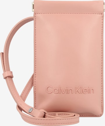 Protection pour smartphone Calvin Klein en rose : devant