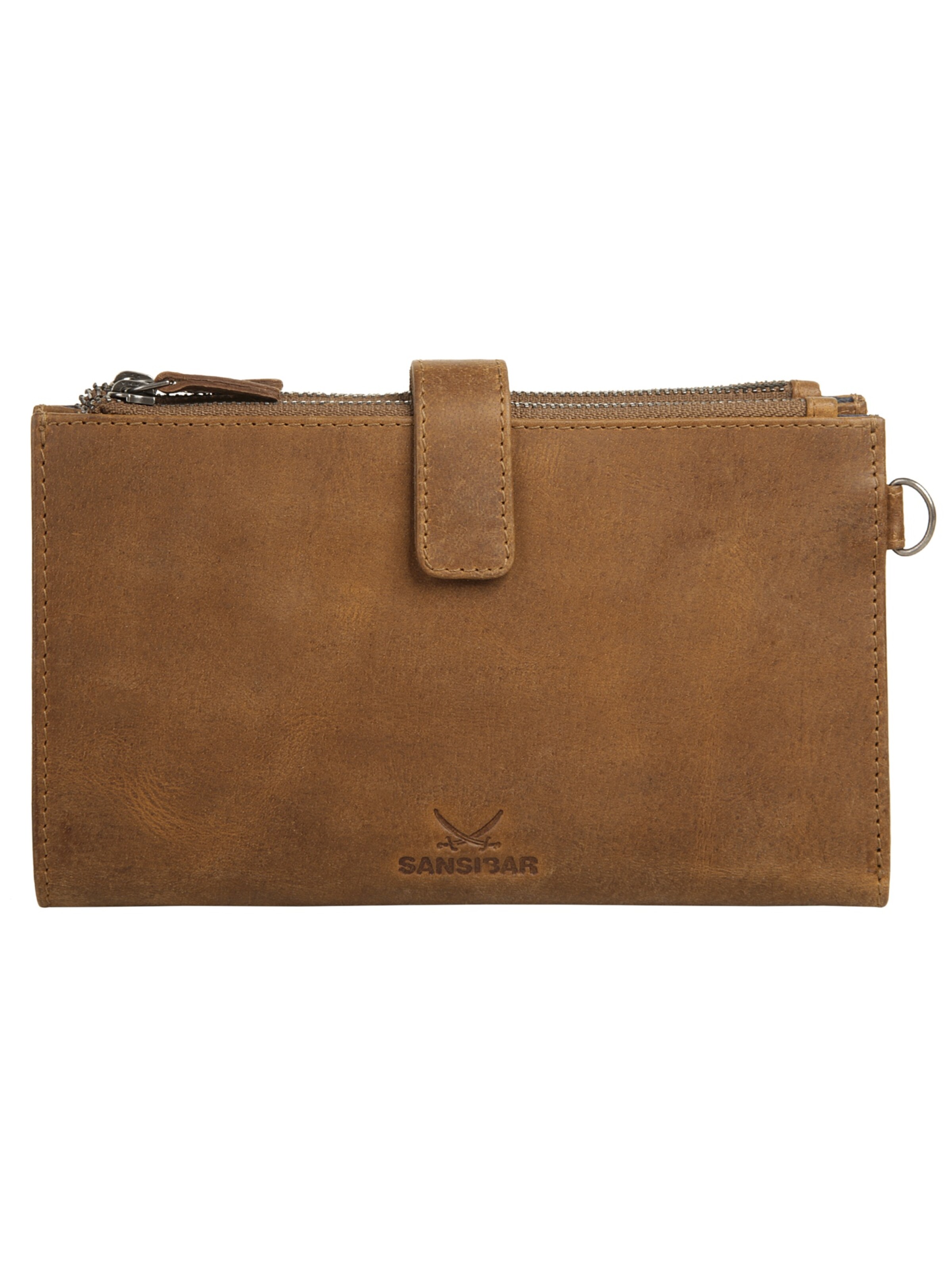 SANSIBAR Portemonnaie 'SYLT'‌‌‌‌‌‌‌‌ in Braun: Vorderseite