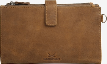 SANSIBAR Wallet 'SYLT' in Brown: front