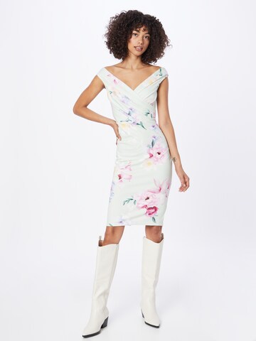 Sistaglam Cocktail Dress 'JULYIA' in White: front
