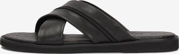 Kazar Mules in Black: front