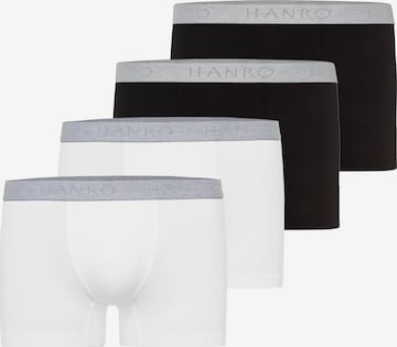 Hanro Boxershorts 'Cotton Essentials' in Schwarz: Vorderseite