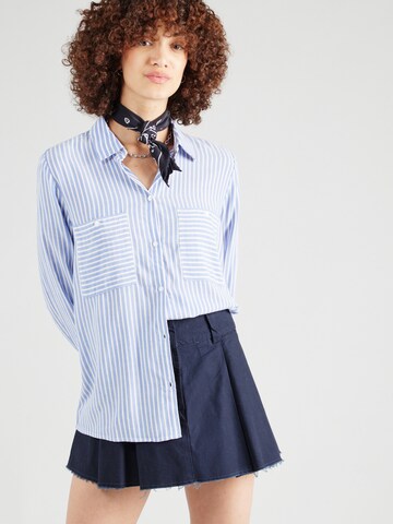 TOM TAILOR Blouse in Blauw: voorkant