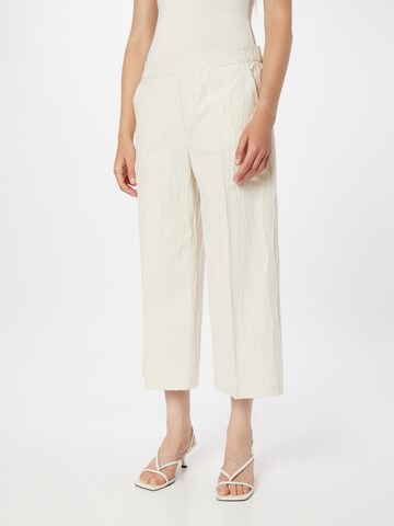 Wide Leg Pantalon à plis TAIFUN en beige : devant