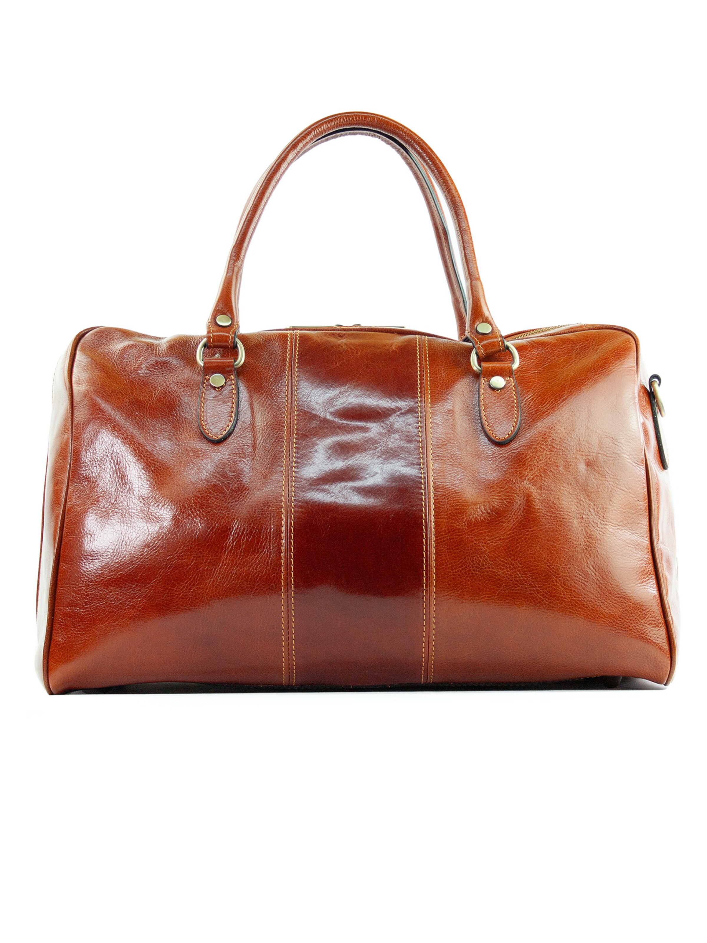 lePelou Bolsa de fin de semana 'MATTEO' en cognac, Vista del producto