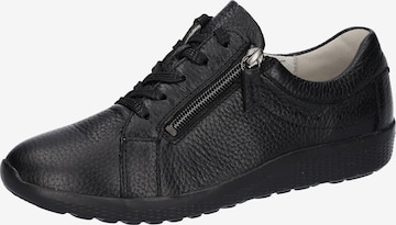 WALDLÄUFER Lace-Up Shoes in Black: front