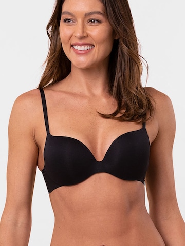 Invisible Soutien-gorge ' Royal Miracle ' Royal Lounge Intimates en noir : devant