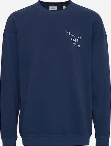 !Solid - Sweatshirt ' Ingvor ' em azul: frente