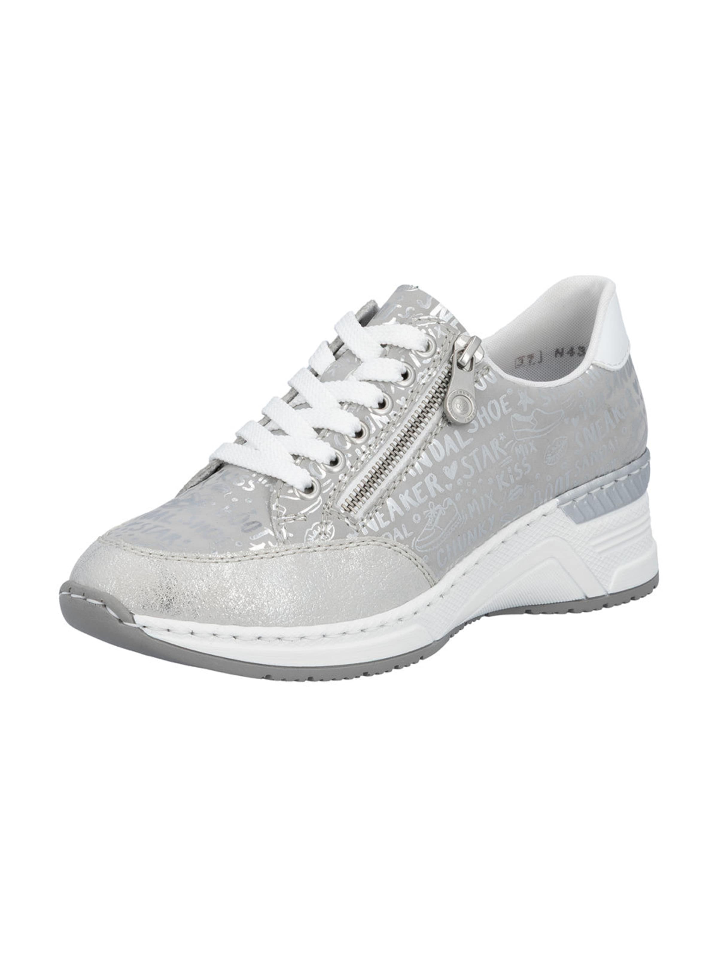 Rieker Σνίκερ χαμηλό σε ασημί: μπροστά