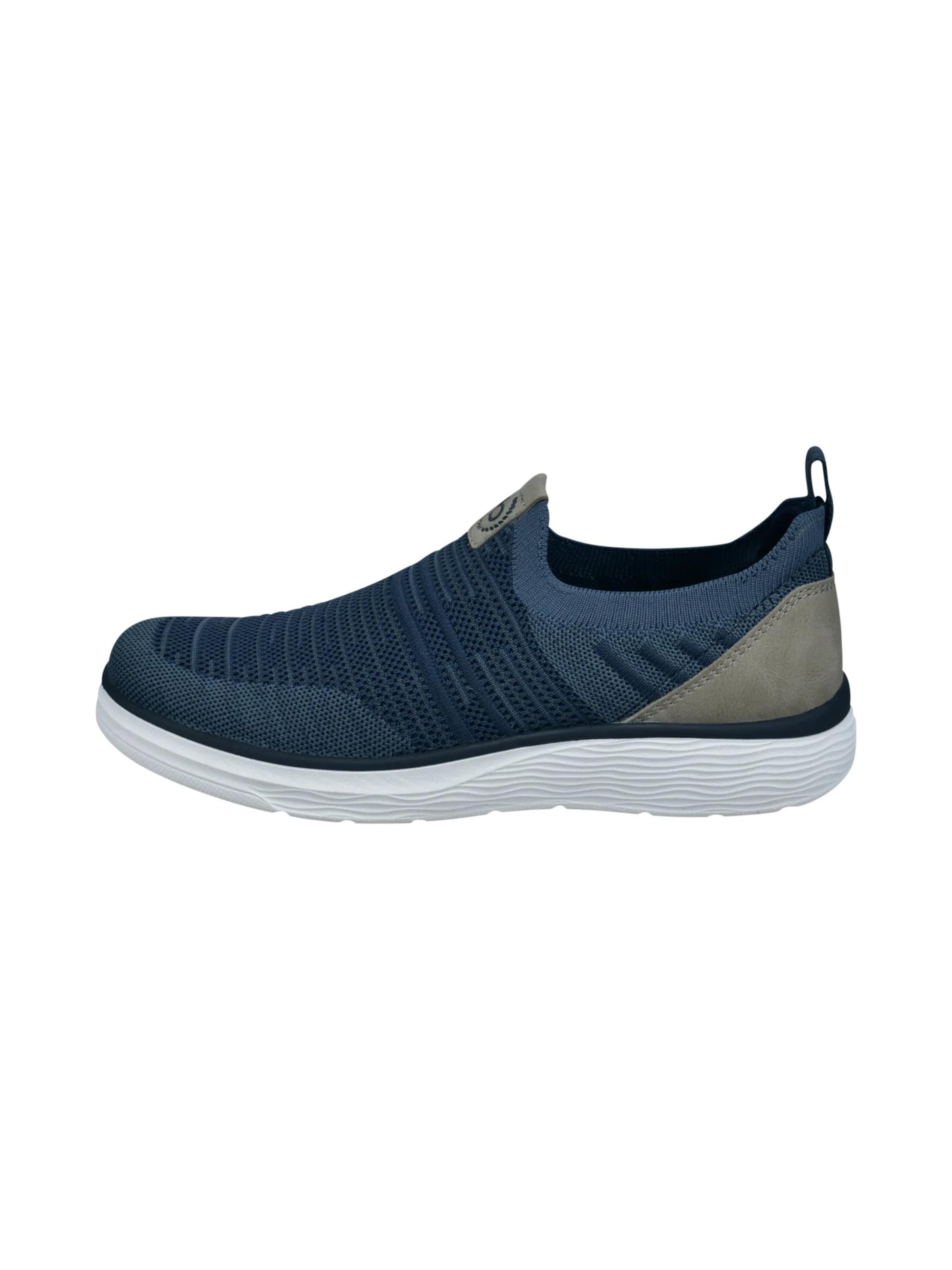 bugatti Slip on in Blau: Vorderseite