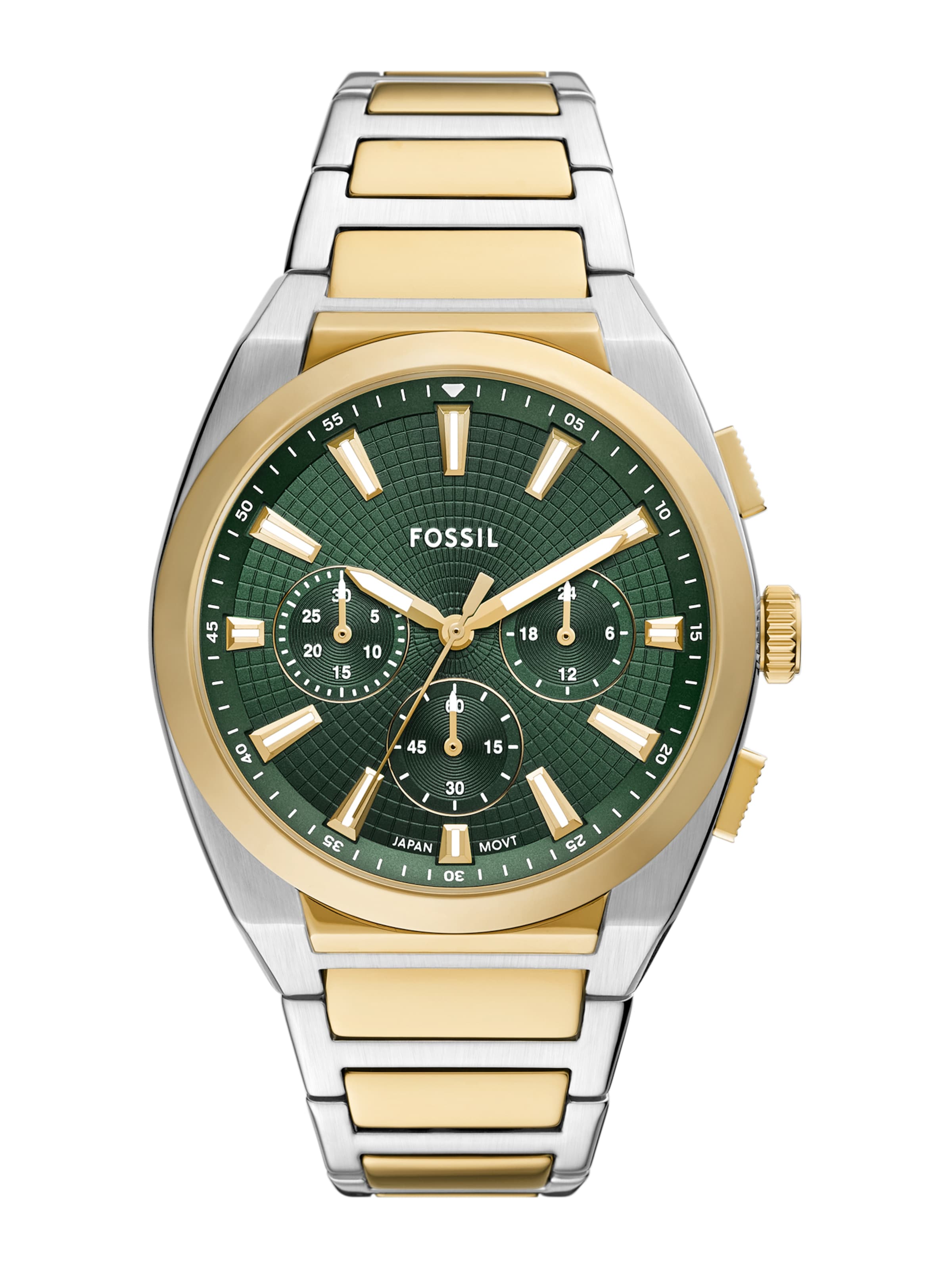 FOSSIL Analogt ur i guld: forside