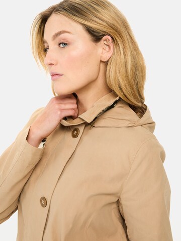 CAMEL ACTIVE Trenchcoat aus gewachster Baumwolle in Beige