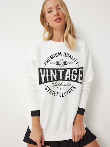 Happiness İstanbul Μπλούζα φούτερ σε μπεζ: μπροστά