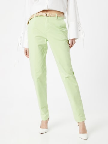 Coupe slim Pantalon chino ESPRIT en vert : devant