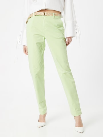 ESPRIT Slimfit Chino kalhoty – zelená: přední strana