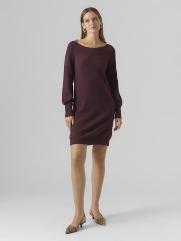 VERO MODA Knitted dress in Purple