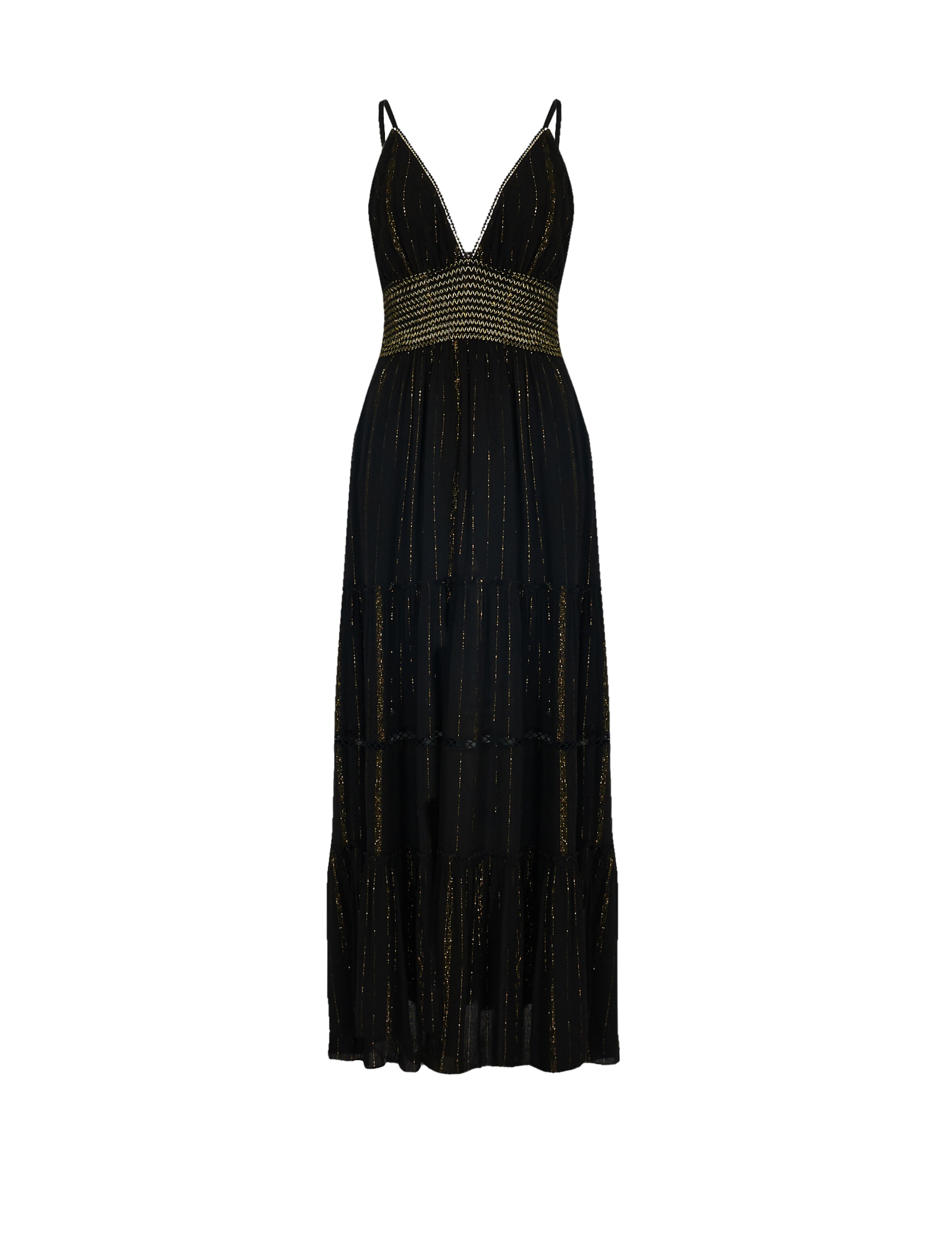 South Beach Robe d’été en or / noir, Vue avec produit