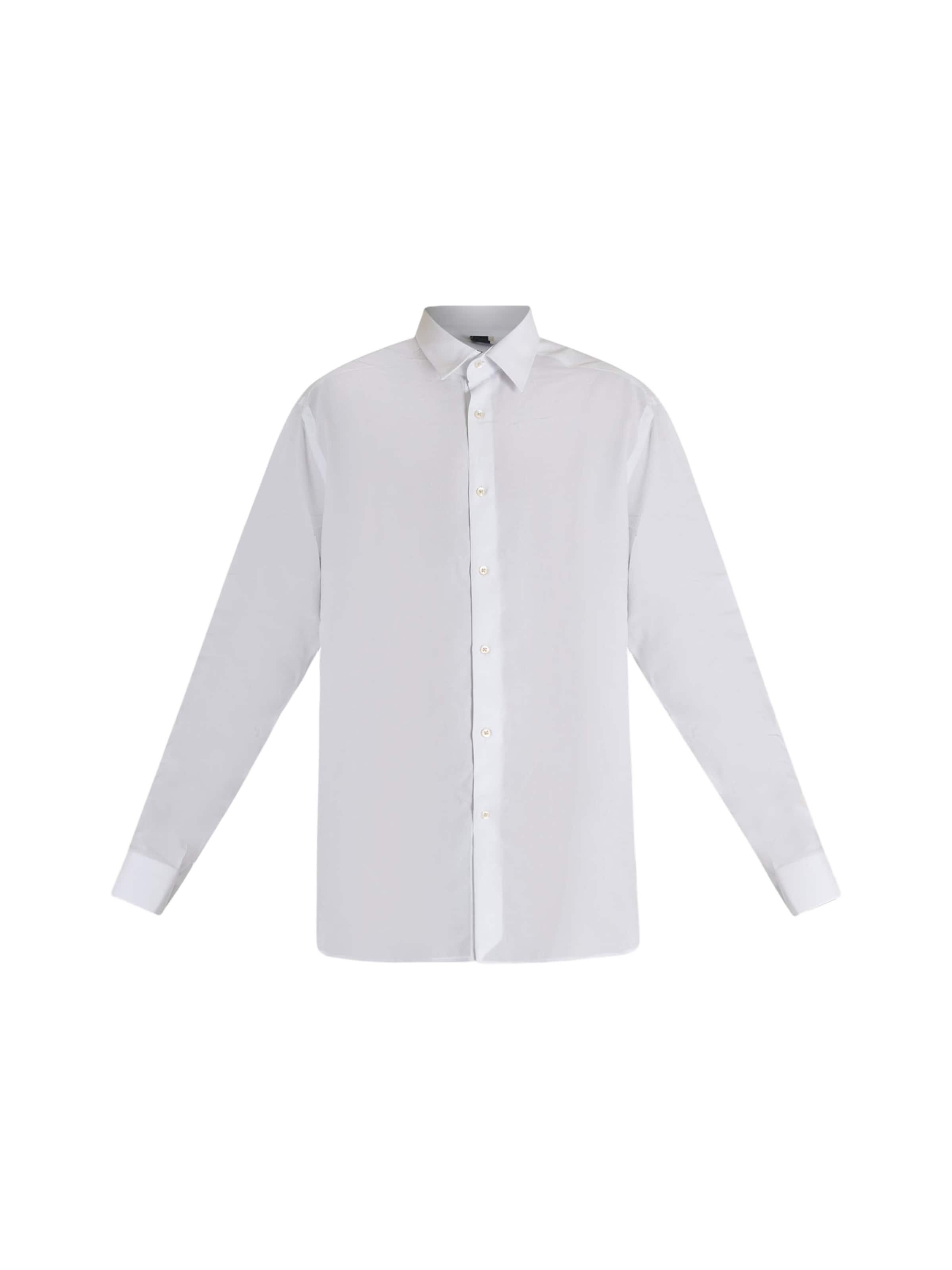LOW BRAND Regular fit Overhemd in Wit: voorkant
