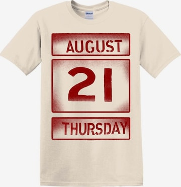 T-Shirt 'Oasis- Calendar Off T-Shirt' Oasis en blanc : devant