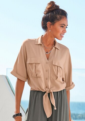 LASCANA Blus i beige: framsida