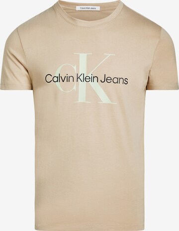 Calvin Klein Jeans Футболка в Бежевый: спереди