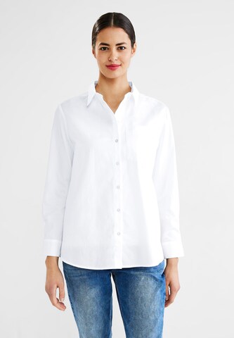 STREET ONE Bluza | bela barva: sprednja stran