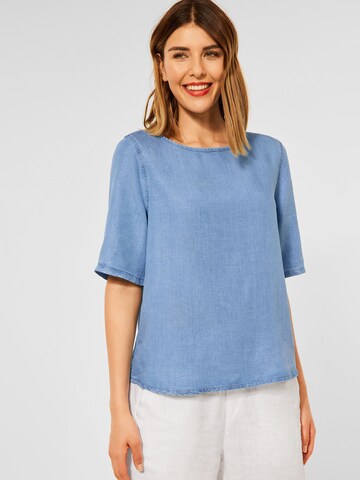 STREET ONE Blouse in Blauw: voorkant