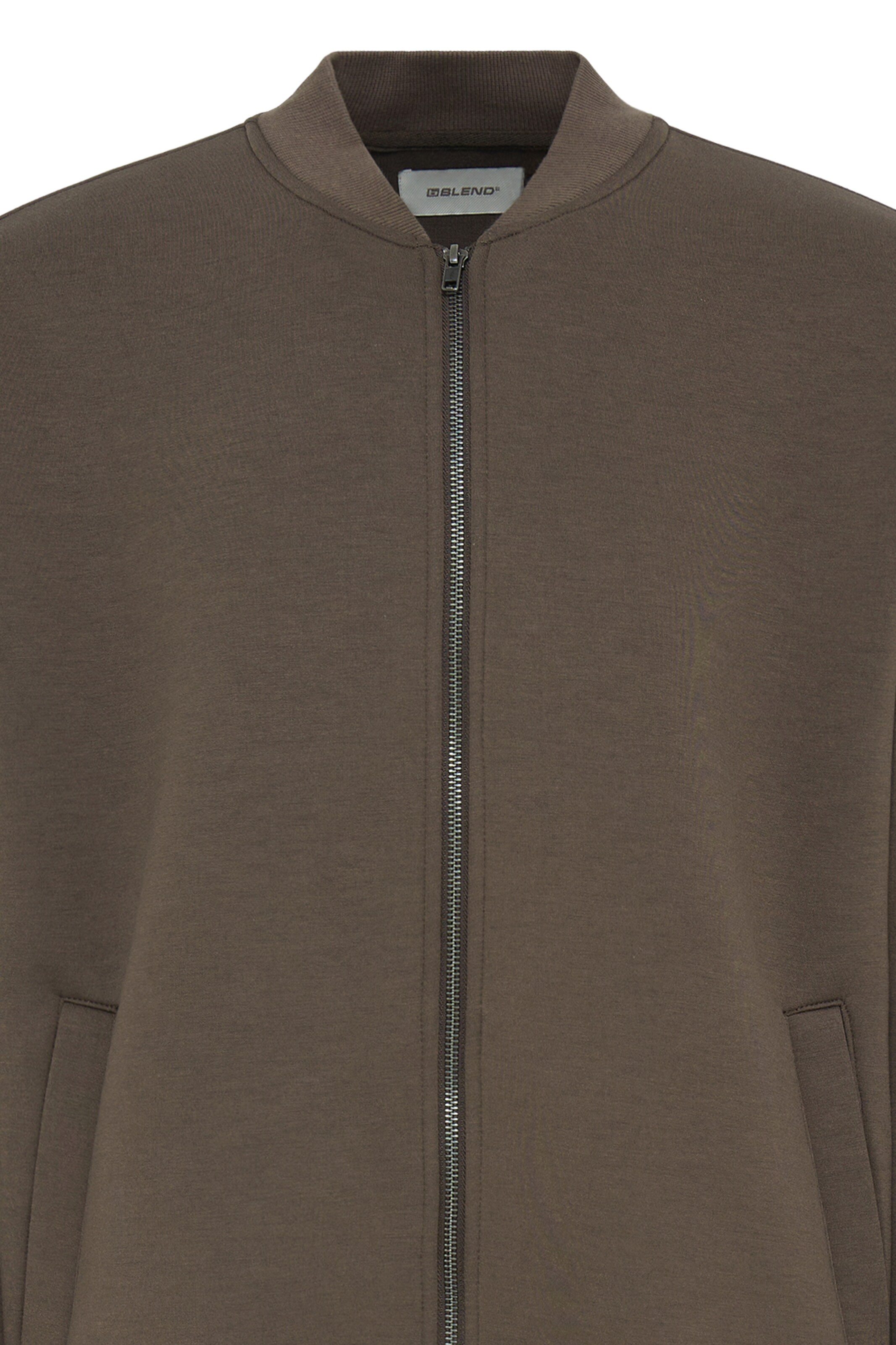 BLEND - Sudadera con cremallera 'BHKEIRAN SCUBA' en marrón