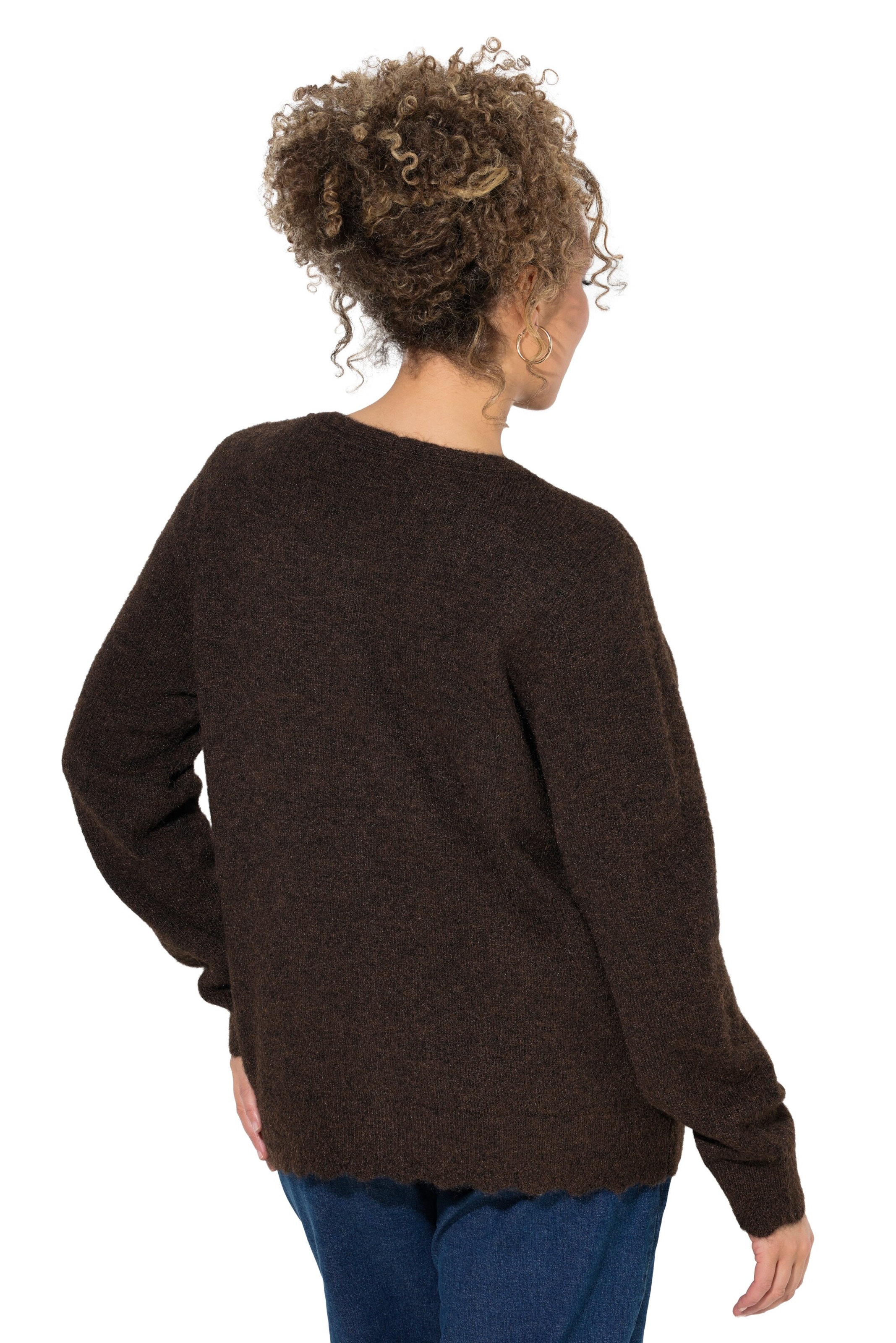 Ulla Popken Strickjacke in Braun