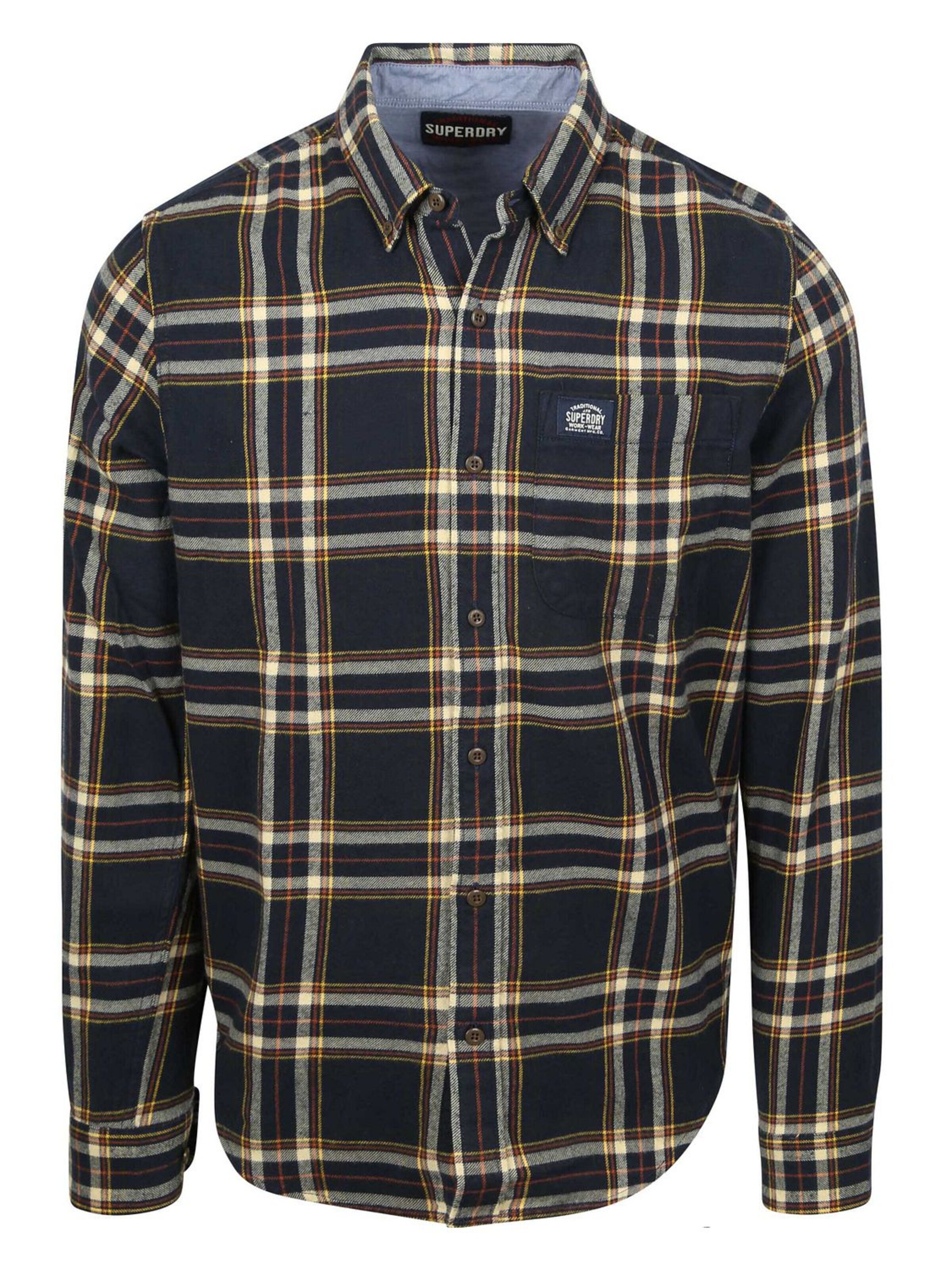 Superdry Regular Fit Hemd‌‌‌‌ in Blau: Vorderseite