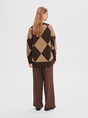 SELECTED FEMME Sweater in Brown