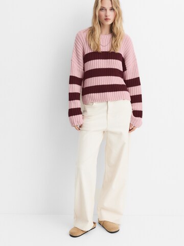Pulover 'PACIFIC' de la Pull&Bear pe roz: față