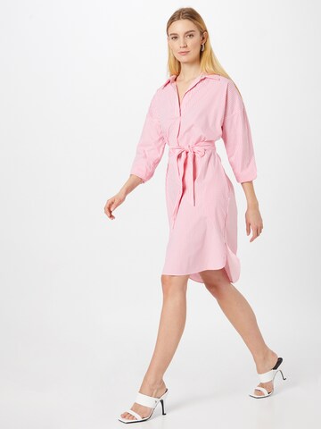 BOSS Orange Shirt dress 'Detelizza' in Pink