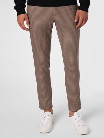 Finshley & Harding London Slimfit Chinohose 'Kevin' in Beige: predná strana