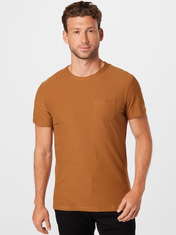 TOM TAILOR DENIM - Camiseta en marrón: frente