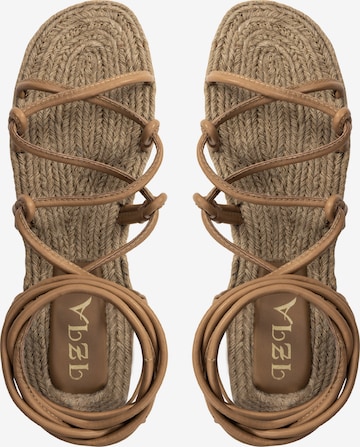 Sandales à lanières IZIA en beige