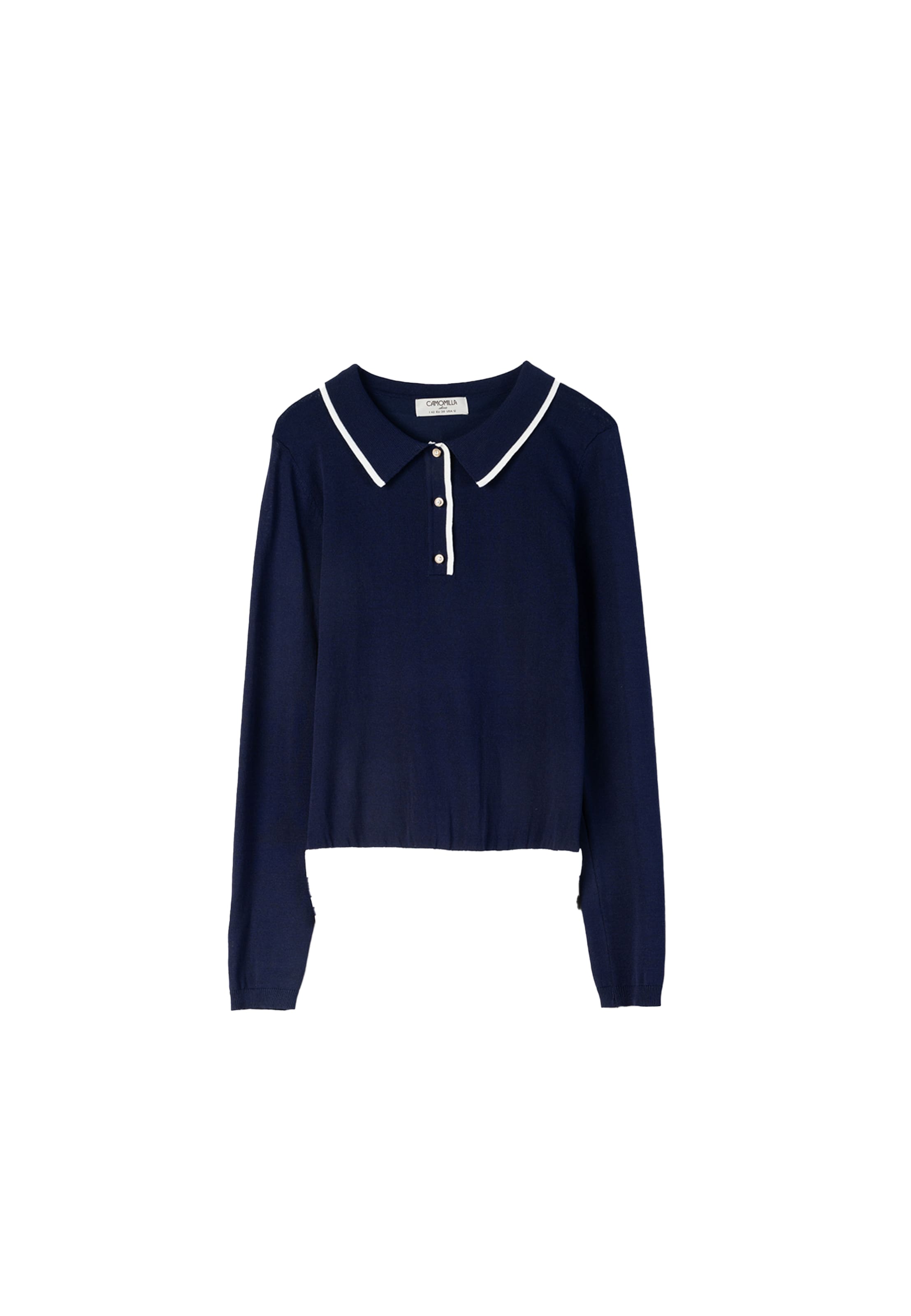 Pull-over 'Maros' Camomilla Italia en bleu : devant