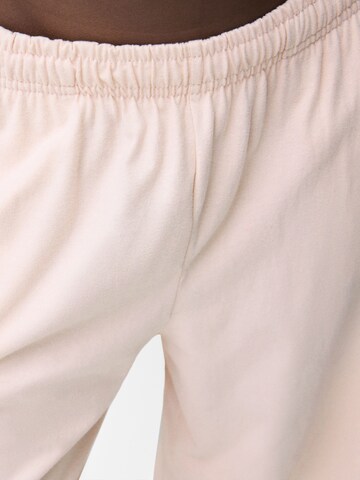 Wide leg Pantaloni de la Bershka pe roz