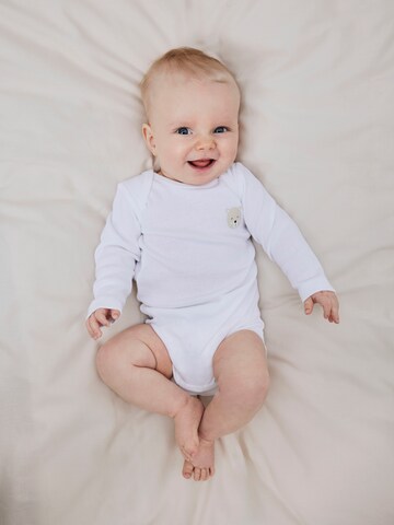NAME IT Sparkdräkt/body 'Oxford Bear' i beige: framsida