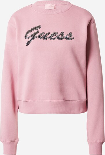 GUESS Sweater majica 'ALONA' u rosé / crna / prozirna, Pregled proizvoda