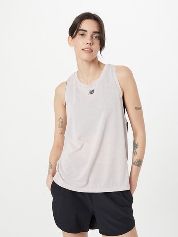 new balance Funkční tričko 'Impact Run' – pink: přední strana