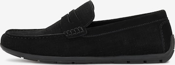 Mocassin Kazar en noir : devant