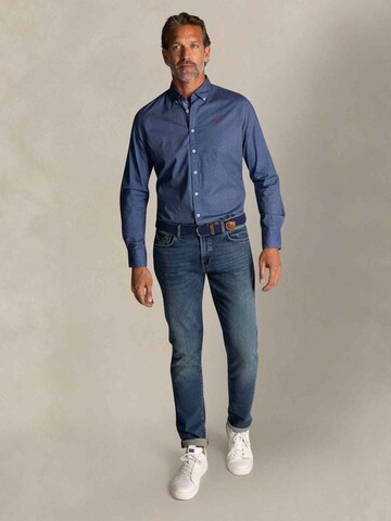 Coupe regular Chemise 'James Oban' NZA New Zealand Auckland en bleu