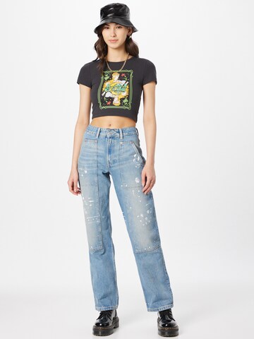 WEEKDAY Wide Leg Jeans 'Carpenter' in Blau