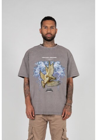 MJ Gonzales Shirt 'Vintage Dreams' in Grijs: voorkant